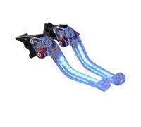 SWDJILNV della Leva Freno Tamburo Maniglia del Freno per MT-03 2015-2023 Moto Light-up Segnale Indicatore di Direzione Freno Regolabile Maniglia Leve