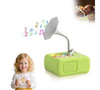 Sweako Kids Gramophone, Tretregard Toddler Phonograph, Safe and Durable, Educational Music Storyelling Player, Player Audio Books for Kid 3-12 Musical Toy Boy Girl (green)