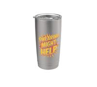 Swearing Might Help Espressione dello stress - Bicchiere termico in acciaio inox doppia parete
