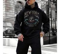 Sweat À Capuche Pour Homme Dans Le Style Américain Tendance L,M,S,XL,XS,XXL,XXXLAnimale,LettereTessuto in maglia
