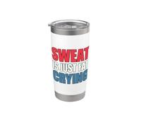 Sweat Is Just Fat Crying Bicchiere termico in acciaio inox doppia parete