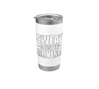 Sweat Is Just Fat Crying Bicchiere termico in acciaio inox doppia parete