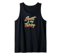 Sweat is my Therapy Workout Fitness Gym Canotta