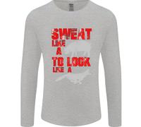 Sweat Like A Pig To Look Like A Fox Gym Uomo Long Sleeve T-Shirt