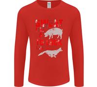 Sweat Like A Pig To Look Like A Fox Gym Uomo Long Sleeve T-Shirt