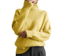 Sweater Chic Et Elegant Caldo - 2026 - Maglione a collo alto, da donna, a