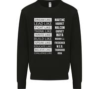 Sweatshirt Jumper Nero Come Un Sogno Storia Mese Uomo Black Lives Matter
