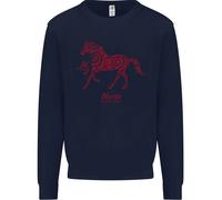 Sweatshirt Jumper Per Bambini Anno Del Cavallo Del Segno Zodiacale Cinese