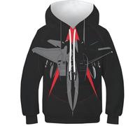 Sweatshirt per Bambini in Stile 3D Aereo da Pipistrellotaglia - Felpa per Bambini Versatile, Hoodie per Bambini Adatto per Scuola E Gioco.