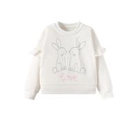 Sweatshirts Ragazza Felpa Coniglio Bambina Pullover Maglione Maniche Lunghe Scollo Rotondo Top Maglietta per Bambini 5-6 Anni