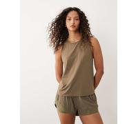 Sweaty - Betty Runner's High - Top senza maniche marrone kaki-Verde XL