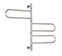 SweAtz Scaldasalviette Elettrico Intelligente a Forma di U, radiatore scaldasalviette riscaldato a Temperatura costante per Bagno Girevole a 180 °, portasciugamani riscaldato in Fibra di Carbonio i