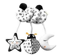 SWECOMZE Animale Baby Activity - Catena a spirale in tessuto per afferrare e sentire con campana, giocattolo per neonati e bambini a partire da 0+ mesi (coccinella)