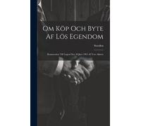 Sweden Om Köp Och Byte Af Lös Egendom (Copertina rigida)