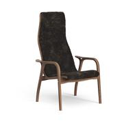 Swedese Lamino Poltrona Alta Noce Laccato/Espresso/Pecora