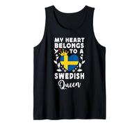 Swedish Queen Swedish Wife Girlfriend Sweden Flag Canotta