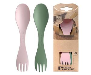 Swedish Spork Little 2-Pack - Posate da campeggio per Bambini Combo Forchetta Cucchiaio Portatile 2 in 1 Posate Riutilizzabili da Viaggio
