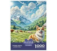 Swedish Vallhund Puzzle Da 1000 Pezzi Per Adulti E Ragazzi Jigsaw Gigante Multicolore Moderno Educativi Compleanno Travel Gift Qualità Premium 52x38cm/1000pcs