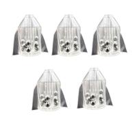 Sweeaau 5Pcs Multifunzionale Linea Sonagli Per La Pesca Esche Da Pesca Esterna Sonagli Esche Pesi Esche Pesi Inserire Tubo