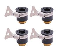 Sweeaau Adattatore multiuso in ottone per tubo da giardino lavaggio auto con clip sicura adatto per filettatura da 1/4 1/6 pollici connettore tubo da giardino in ottone