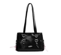 Sweeaau Borsa a tracolla da donna elegante borsa a tracolla in pelle PU grande capacità zaino archi pendolarismo per viaggi quotidiani donne spalla retrò carino fiocchi zaino grande capacità Crossbody