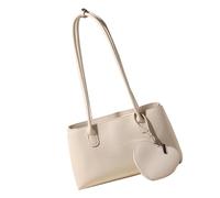 Sweeaau Borsa a tracolla per le donne alla moda pochette da sera borsa in pelle PU sotto il braccio borse Hoboes borsa con cerniera pochette borsa con chiusura a cerniera, bianco, One Size