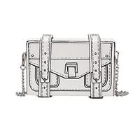 Sweeaau Cartoon Box Design Crossbody Bag Per Le Donne Piccola Catena Piazza Borsa A Tracolla Borse Casual Cuoio DELL'UNITÀ di elaborazione Borse Messenger Piazza Messenger Bagpu spalla, bianco, One