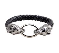 Sweeaau Catena alla moda con testa di lupo pratica in metallo artigianale da indossare tutti i giorni gioielli regali disegni lupo