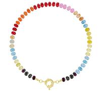 Sweeaau Collana con perline colorate, collana fatta a mano, regolabile, alla moda, gioiello per il collo, regalo per le donne, da indossare tutti i giorni