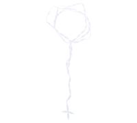 Sweeaau Collana rosario con nodo incrociato alla moda in cotone robusto accessorio per uomini e donne casual indossare collana filo di cotone