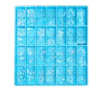 Sweeaau Creativo Dominoe Gioco Ornamento Stampo in Silicone Resina Casting Ciondolo Fare Cordini in Metallo Oro