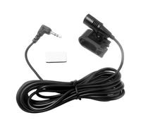 Sweeaau Microfono da auto a clip da 3,5 mm con cavo flessibile microfono esterno per radio del veicolo Bluetooths registrazioni vocali accessori microfono per auto per la navigazione