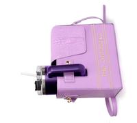 Sweeaau Portabottiglie funzionale in pelle PU con scomparto spazioso per bottiglie di varie dimensioni borsa per bevande da viaggio leggera, Viola, Bellezza di massa