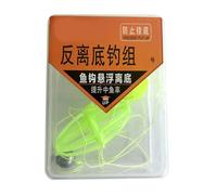 Sweeaau Set di lenze da pesca a doppio gancio per la pesca esche da pesca gabbia galleggiante esche per attrezzatura accessori flessibili doppia linea set