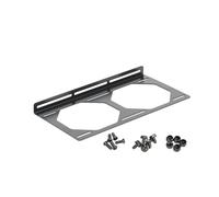 Sweeaau Staffa per ventola per case PC, universale, 12 cm/24 cm/36 cm, in acciaio zincato, compatibile con desktop, livello di rumore 30 dB