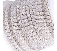 Sweeaau Strass Trim Strass Coppa Catena Chiudi Catena Trim Per Gioielli Abbigliamento Decorazione Chiudi