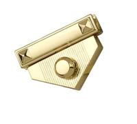 Sweeaau Triangolo per borse e progetti artigianali che migliorano la sicurezza e il design unico di facile installazione fascino unico borsa, Oro, One Size