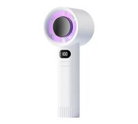 Sweeaau Ventola di raffreddamento ad aria da viaggio piccola scrivania display digitale piccola tasca silenziosa con grande batteria ABS Texture Ventilatore ricaricabile portatile