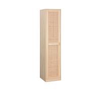 sweeek - Armadietto spogliatoio e effetto legno. Guardaroba 1 porta. 5 ripiani H180 cm