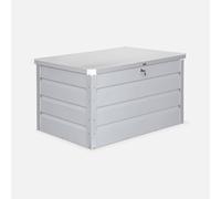 swe aule da Giardino in Metallo, 285L, Dallas, Grigio Alluminio, 99x61x62 cm