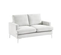 sweeek - Divano 2 posti in tessuto bianco sporco L 143 x P 90 x H 89 cm - Hans