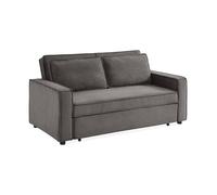sweeek Divano Letto a 3 posti in Velluto a Coste, Chill Velluto a Coste, Grigio, 172.5x91.5x88.5 cm