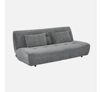 swe ivano letto convertibile in tessuto ciniglia, 3 posti Grigio - 195x99x83 cm