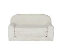 sweeek Divano Letto per Bambini in Velluto a Coste Pieghevole, Cleo, Marrone Naturale, 90x43x51.5 cm