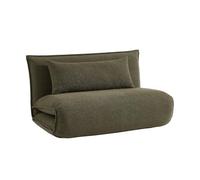 sweeek - Driver convertibile a 2 posti in Bouclette testurizzate Kaki L 120 x P 80 x H 66 cm - Fleeep