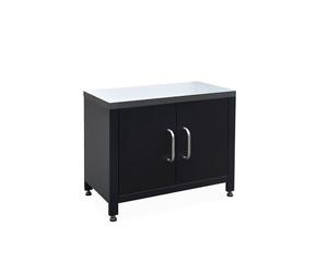 sweeek Mobile da Esterno in Acciaio, 80cm, Grimaud, Nero, 52.5x80x69 cm