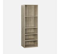 sweeek Modulo Armadio con 5 Ripiani Marrone Naturale - 60x45x1800 cm