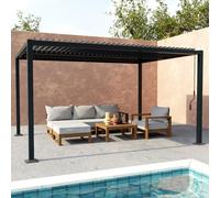 sweeek Pergola bioclimatica 3x4m in Alluminio e Acciaio