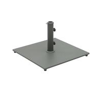 sweeek - Piede quadrato in Acciaio Kaki per Ombrellone a palo centrale - Terra