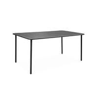 sweeek Tavolo da Giardino in Metallo, 6-8 posti a Sedere, Amelia 160cm, Antracite, 160x90x72.5 cm
